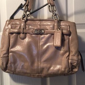 Metallic Coach handbag AUTHENTIC